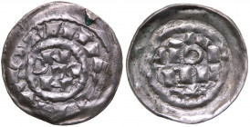 Milano, Enrico III, IV, V (1039-1125) Denaro - Cfr. Biaggi 1411 - Ag. - gr. 1,16
SPL
Spedizione solo in Italia / Shipping only in Italy