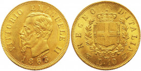 Vittorio Emanuele II (1861-1878) - 10 lire 1863 Torino, Pag. 477, Au
FDC
Spedizione solo in Italia / Shipping only in Italy