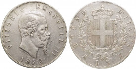Vittorio Emanuele II (1861-1878) - 5 lire 1872 Milano - P. 495 - Ag
BB
Spedizione solo in Italia / Shipping only in Italy
