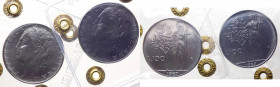 Monetazione in Lire (1946-2001) Lotto n.2 monete da 100 Lire "Minerva" 1987, Gig.124 e 100 Lire "Minerva" 1987 con cifra 7 ad uncino, NC, Gig.124a - e...