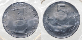 Monetazione in Lire (1946-2001) 5 Lire "Delfino" 1969 con 1 Rovesciato - FALSO D'EPOCA
FDC
Spedizione in tutto il Mondo / Worldwide shipping