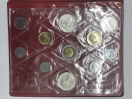 Monetazione in Lire (1946-2001) - serie 1992 - composta da 11 valori - L 500 (Ag) - L 500 (Ag) - L 500 "Banca d'Italia" (Ac-Ba) - L 200 "Aeronautica" ...