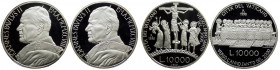 Città del Vaticano - Giovanni Paolo II (Karol Wojtyla) - Anno 1998 - Dittico di 2 Monete Celebrative da Lire 10.000 - Ag. - Verso l'Anno Santo 2000 - ...