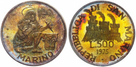 Repubblica di San Marino - monetazione in lire - 500 lire 1975 - KM# 48 - Ag - in folder originale
FDC
Spedizione in tutto il Mondo / Worldwide ship...