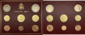 Città del Vaticano - monetazione in euro, Giovanni Paolo II (1978-2005), set da 8 valori A XXVI (2004), metalli vari - in confezione originale
FDC
S...