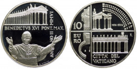 Città del Vaticano - Anno 2006 - Benedetto XVI (Joseph Aloisius Ratzinger) - Moneta Celebrativa in argento da 10 euro - Gian Lorenzo Bernini, Il Colon...