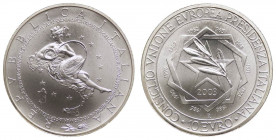 Italia - Moneta Celebrativa da 10 euro 2003 - Consiglio Unione europea Presidenza Italiana - Ag. - in cofanetto originale e scatola - Ag.
FDC
Spediz...