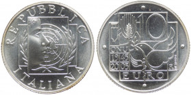 Italia - Moneta Celebrativa da 10 euro 2005 - 60° Anniversario ONU - Versione Fior di Conio - Ag. - in cofanetto originale e scatola
FDC
Spedizione ...