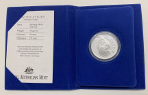 Australia - Elisabetta II (Dal 1952) 10 Dollari 1993 "Palm Cockatoo" - KM#221 - Ag - In folder, scatola di cartone leggermente rovinata - gr.20
FS
S...
