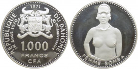 Dahomey (Benin) - 1000 francs 1971, per il 10° anniversario dell'indipendenza, KM# 4, Ag,
FS
Spedizione in tutto il Mondo / Worldwide shipping