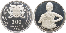 Dahomey (Benin) - 200 francs 1971 "donna Abomey", KM# 2, Ag
FS
Spedizione in tutto il Mondo / Worldwide shipping