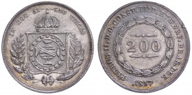 Brasile - Pietro II (1831-1889) 200 Reis 1857 - KM# 469 - Ag
mBB
Spedizione solo in Italia / Shipping only in Italy