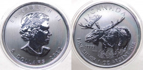 Canada - Elisabetta II (dal 1952) 5 Dollari (1 Oncia) 2012 "Alce" - Ag - Proof - In capsula - gr.31,1
FS
Spedizione in tutto il Mondo / Worldwide sh...