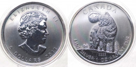 Canada - Elisabetta II (dal 1952) 5 Dollari (1 Oncia) 2011 "Lupo" - Ag - Proof - In capsula - gr.31,1
FS
Spedizione in tutto il Mondo / Worldwide sh...