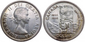 Canada - Elisabetta II (dal 1952) 1 Dollaro 1958 - 100° anniversario - Fondazione della Columbia Britannica - KM# 55 - Ag - gr.23,45
BB+
Spedizione ...