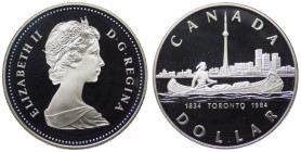 Canada - Elisabetta II (dal 1952), dollaro "150esimo di Toronto", 1984, KM# 140 AR, FS in confezione originale
FS
Spedizione in tutto il Mondo / Wor...