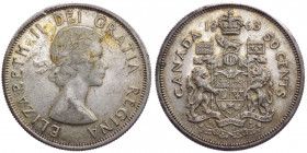 Canada - Regina Elisabetta II (dal 1953) 50 Cents 1963 - KM#56 - Ag
mBB
Spedizione in tutto il Mondo / Worldwide shipping