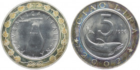 Repubblica Italiana (dal 1946) - medaglia celebrativa "Ciao Lira" con riproduzione del 5 lire 1996, Ag - in astuccio originale
FDC
Spedizione in tut...