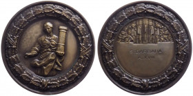 Italia - periodo del ventennio, medaglia con raffigurazione di Santa Barbara, A. XVIII, AE, in confezione "MORTILLARO E PAINO", Palermo - gr. 51,97 - ...