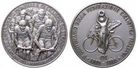 Medaglia - 1°Centenario della federazione ciclistica italiana 1885-1985 - 25° Campionato Mondiale di ciclismo su strada - Bassano del Grappa Agosto 19...