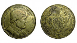Belgio - medaglia a nome di Pio IX per il giubileo aureo - 1877 – D/ PIVS PP IX IN MEMORIAM IVBILAEI AVREI EPISC, busto di Pio IX a destra R/ IVB SAC ...