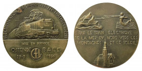 Lussemburgo, medaglia per l'elettrificazione della rete ferroviaria, 1956, AE
mSPL
Spedizione in tutto il Mondo / Worldwide shipping