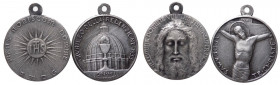 Lotto n.2 medaglie con la raffigurazione di Cristo - Ag - con appiccagnolo - Ø mm23
mediamente SPL
Spedizione in tutto il Mondo / Worldwide shipping...