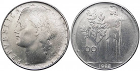 100 lire 1988 tipo Minerva I°tipo - "coniato parzialmente" - Ac 
qSPL
Spedizione in tutto il Mondo / Worldwide shipping