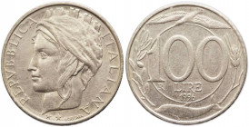 100 lire 1996 Italia turrita - " asse del R/ di 80°" - Ni 
SPL
Spedizione in tutto il Mondo / Worldwide shipping