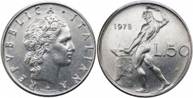 50 lire 1978 tipo Vulcano - "asse del R/ capovolto di 200°" - Attardi JAS33w - non comune (NC) - Ac 
BB/qSPL
Spedizione in tutto il Mondo / Worldwid...