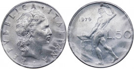 50 lire 1979 tipo Vulcano - "manca segno di zecca R" - Attardi J34c - non comune (NC) - Ac
B/qSPL
Spedizione in tutto il Mondo / Worldwide shipping
