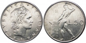 50 lire 1981 tipo Vulcano - "manca primo 1 della data" - Attardi J36k - non comune (NC) - Ac 
B/qSPL
Spedizione in tutto il Mondo / Worldwide shippi...