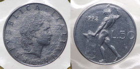Monetazione in Lire (1946-2001) 50 Lire "Vulcano" II°Tipo 1992 senza rombo sotto al collo - RR MOLTO RARA - Gig.181a - Periziata Zamboni FDC
FDC
Spe...