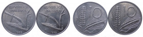 Repubblica Italiana - Monetazione in Lire (1946-2001) Lotto n.2 monete da 10 Lire "Spiga" 1999 e 10 Lire "Spiga" 1999 manca R di Zecca -
SPL
Spedizi...