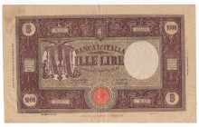Italia - Luogotenenza - 1000 Lire Grande "M" (B.I) 09/06/1945 - N° W321 - NC
mBB
Spedizione solo in Italia / Shipping only in Italy