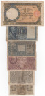Italia - periodo del regno e della luogotenenza, lotto composto da 6 banconote
mediamente MB
Spedizione in tutto il Mondo / Worldwide shipping