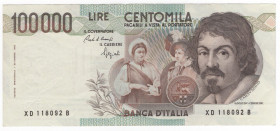 Repubblica italiana - 100000 Lire "Caravaggio" 1990 - I° Tipo - Serie sostitutiva - XD 118092 B - R3 Rarissima
mSPL
Spedizione in tutto il Mondo / W...