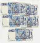 Lotto n.5 banconote 10000 Lire Volta consecutive - Serie G
FDS
Spedizione in tutto il Mondo / Worldwide shipping