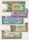 Cambogia - Lotto n.5 Banconote - 50 Riels 1956-1975 - Rif. KP 7 - 100 Riels 1956-1975 - Rif. KP 8 - 100 Riels 1972 - Rif. KP 13b - 100 Riels 1973 - Ri...