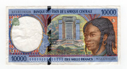 Banca degli Stati dell'Africa Centrale - Congo - 10 Mila Franchi 1993 - Serie L 9723714528 - Pick#105Cf
SPL
Spedizione in tutto il Mondo / Worldwide...