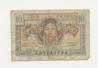 Francia - Tresor Francais - Military Post WWII - 10 Francs 1947 - N°A.03240394 - P#M7 - Pieghe / Strappi
BB
Spedizione solo in Italia / Shipping onl...