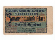 Bayern - Notenbank - 20 Mila Mark 1.03.1923 - Pick#S0926
BB
Spedizione solo in Italia / Shipping only in Italy