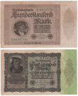 Germania - Repubblica di Weimar (1918-1933), lotto composta da 2 banconote da 100000 e 50000 marchi, P# 83 e P# 79- P# 80
qSPL
Spedizione in tutto i...
