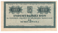 Jugoslavia - Bond Industriali - 10 dinara 1951
FDS
Spedizione in tutto il Mondo / Worldwide shipping