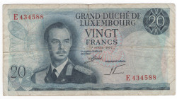 Granducato del Lussemburgo - Granduca Jean (1964-2000), 20 francs 1966, P# 54
qBB
Spedizione solo in Italia / Shipping only in Italy