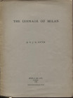 POTTER J. W. - The coinage of Milan. London, 1958. Pp. 19, ill. nel testo. ril. ed. buono stato.
Spedizione in tutto il Mondo / Worldwide shipping
