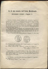 PROTA C. - Su di una moneta dell’Italia meridionale erroneamente attribuita a Ruggiero II. Napoli, 1920. Pp. 37 -41, ill nel testo. Brossura sciolta, ...