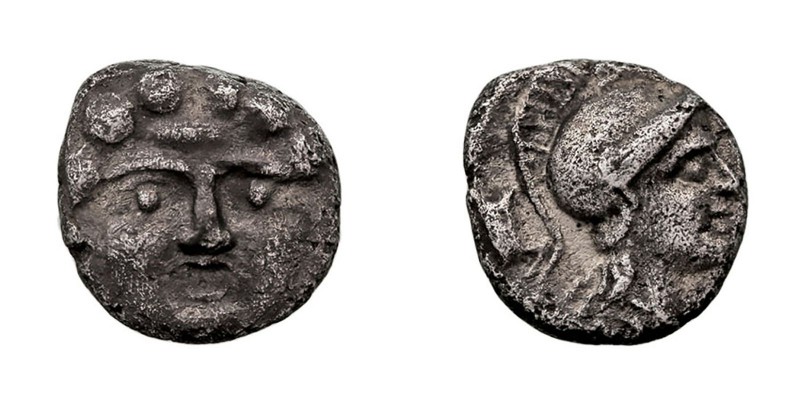 MONEDAS ANTIGUAS
PISIDIA
Óbolo. AR. Selge. (350-300 a.C.). A/Cabeza de Gorgona...