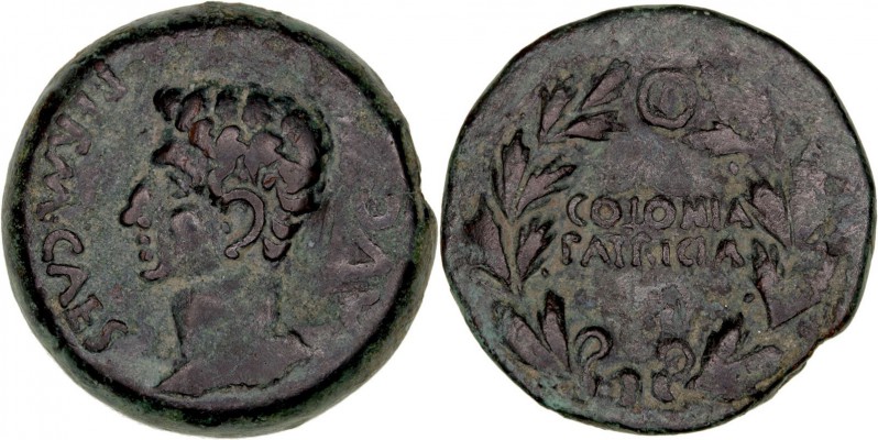 MONEDAS DE LA HISPANIA ANTIGUA
CORDUBA - COLONIA PATRICIA, CÓRDOBA
As. AE. A/C...