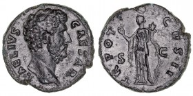 IMPERIO ROMANO
AELIO
As. AE. A/Cabeza a der., alrededor L. AELIVS CAESAR. R/TR. POT. COS. II. S.C. 11,21 g. RIC.1065. Muy bonito retrato. Muy escasa...